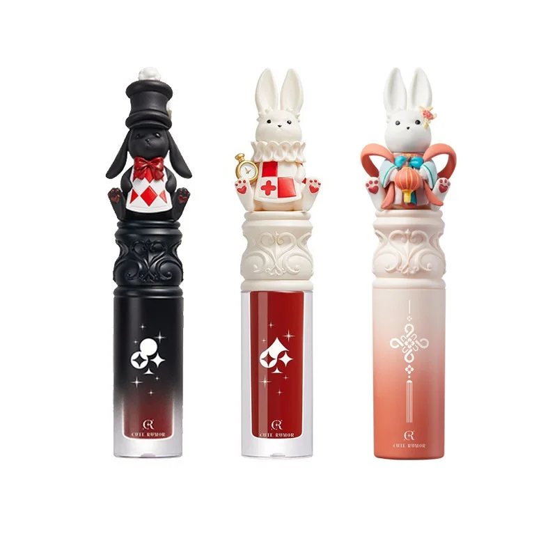 Lip Tint Korean - Cute Rumor Lippenstift Feuchtigkeitsspendender Glitzer-Lipgloss Langanhaltender