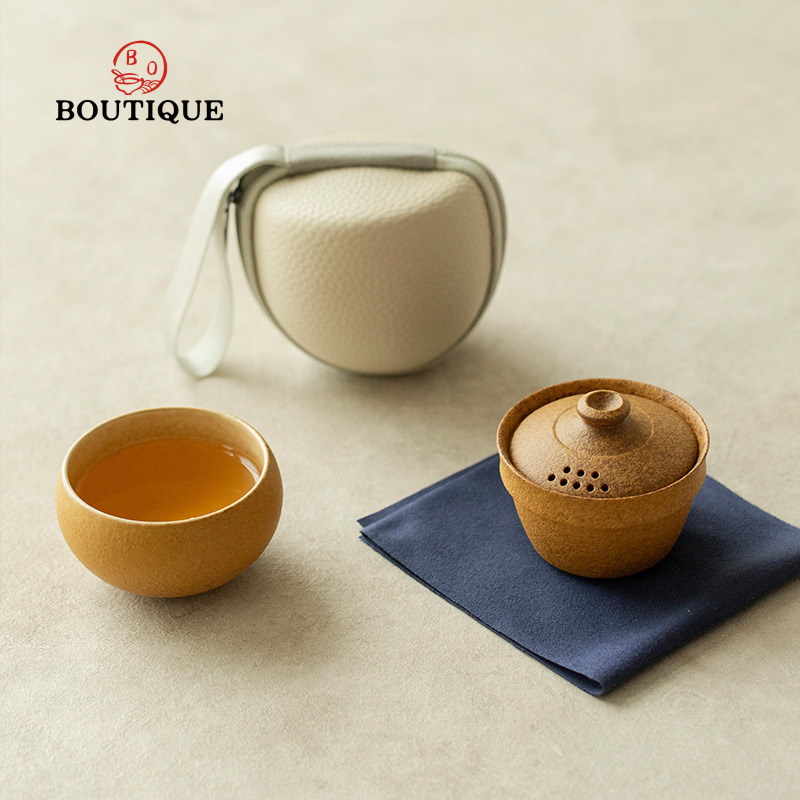 Grobe Keramik Reise Tee-Set Tr – Korean Tea Set Bewertung und Preis